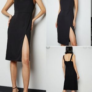 Aritzia Babaton '90s Slit Dress green